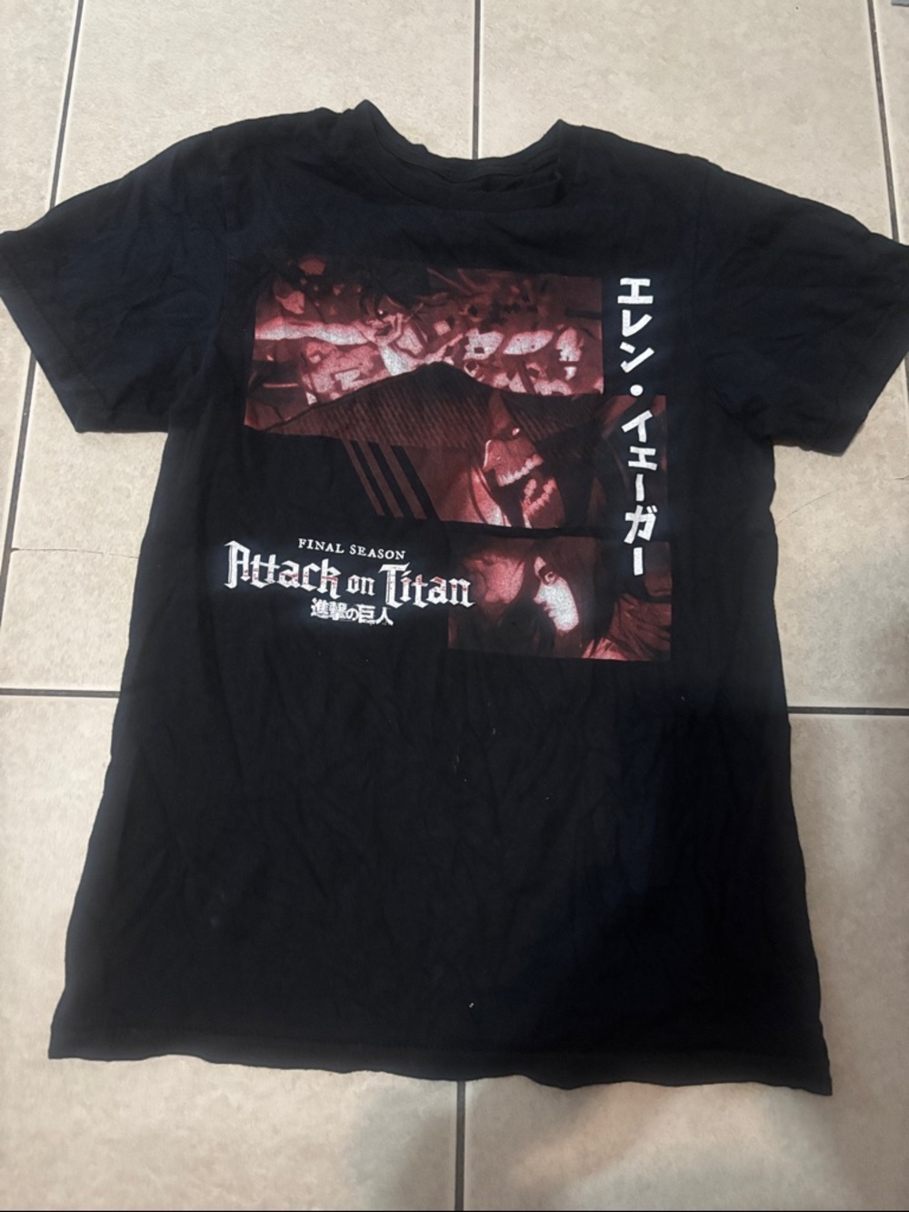 Attack on Titan Final Season Black Graphic Tee